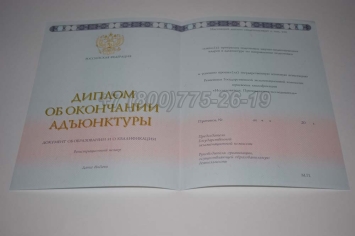 Диплом Адъюнктуры 2024г в Майкопе